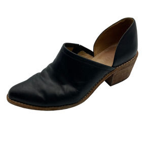 Madewell Brady Lowcut Black Leather Split Side Booties 7 - fit like 7.5